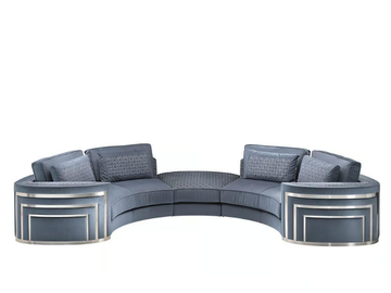 OCEAN - Sectional curved fabric sofa by Siwa Soft Style - view 2